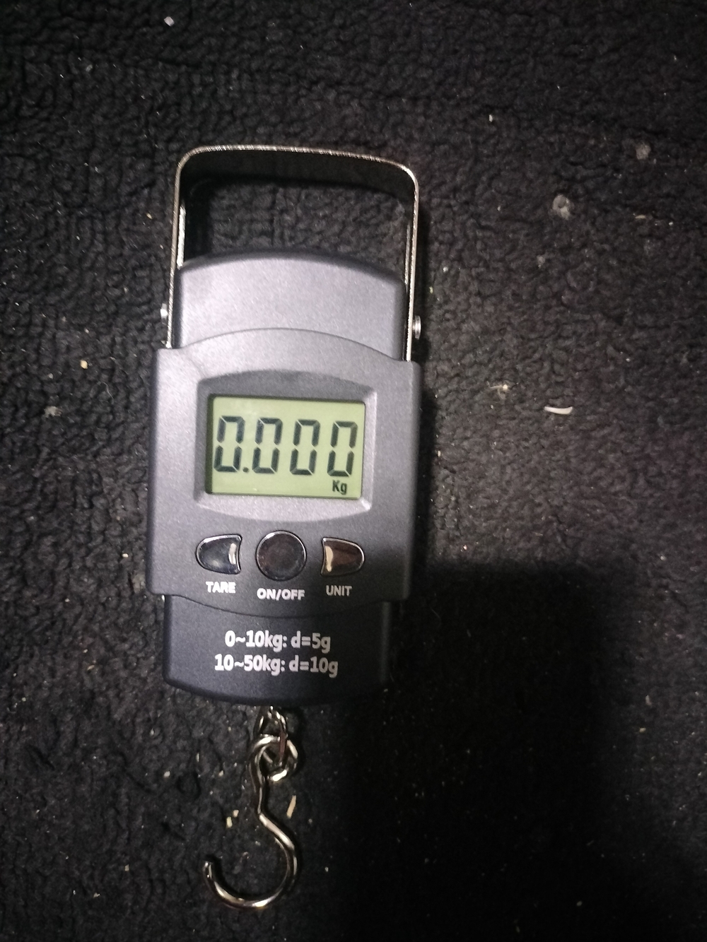 Portable Digital Hanging Luggage Scale - Black